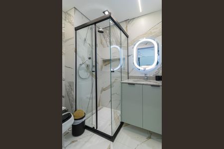 Banheiro de kitnet/studio para alugar com 1 quarto, 29m² em Planalto Paulista, São Paulo