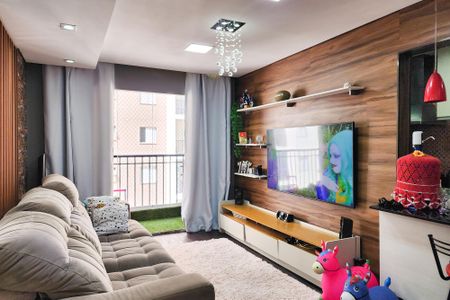 Sala de apartamento à venda com 2 quartos, 73m² em Nova Petrópolis, São Bernardo do Campo