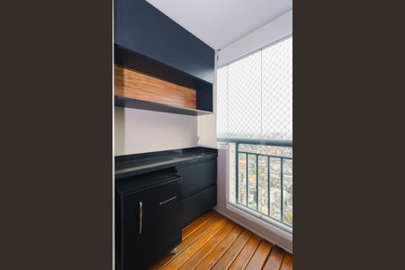 Varanda da Sala de apartamento para alugar com 1 quarto, 50m² em Vila Andrade, São Paulo