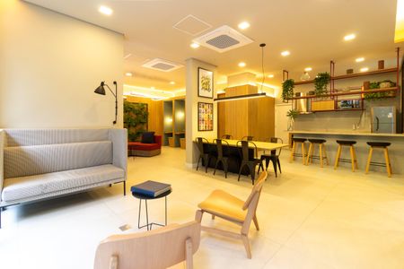 Studio à venda com 28m², 1 quarto e sem vagaÁrea comum - Salão de festas