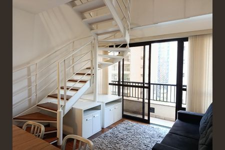 Sala de apartamento para alugar com 1 quarto, 45m² em Jardim Paulista, São Paulo