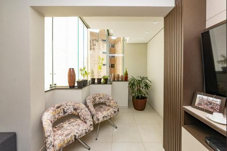 Varanda de apartamento à venda com 3 quartos, 101m² em Jardim América, Belo Horizonte