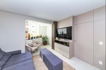 Sala de apartamento à venda com 3 quartos, 101m² em Jardim América, Belo Horizonte
