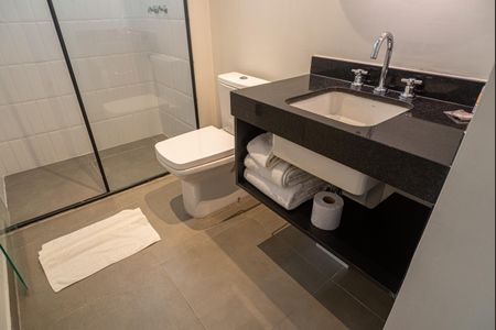 Banheiro de kitnet/studio à venda com 1 quarto, 27m² em Consolação, São Paulo