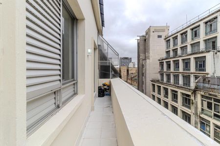 Varanda de apartamento à venda com 1 quarto, 38m² em República, São Paulo