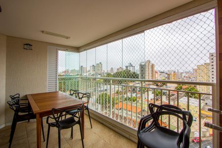 Varanda gourmet de apartamento à venda com 2 quartos, 72m² em Vila Valparaíso, Santo André