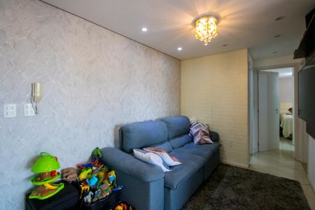 Sala de apartamento à venda com 2 quartos, 72m² em Vila Valparaíso, Santo André