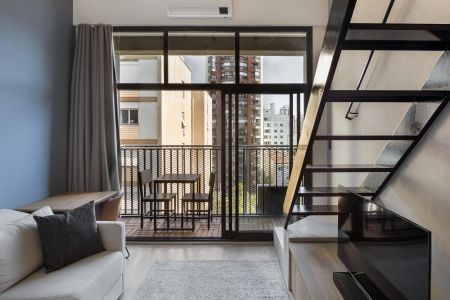 Sala de apartamento à venda com 1 quarto, 32m² em Pinheiros, São Paulo