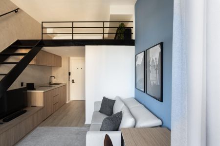 Sala de apartamento à venda com 1 quarto, 32m² em Pinheiros, São Paulo