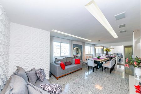 Sala de apartamento à venda com 4 quartos, 140m² em Buritis, Belo Horizonte