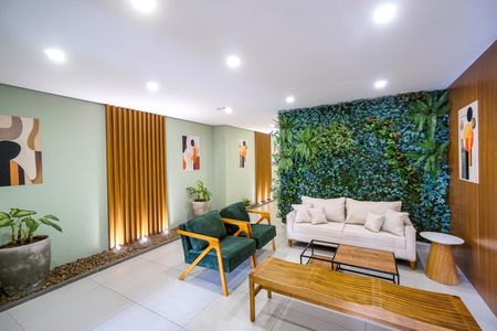 Apartamento para alugar com 55m², 2 quartos e 1 vaga Apartamento para alugar com 55m², 2 quartos e 1 vagaHall social