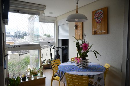 Varanda gourmet de apartamento à venda com 3 quartos, 88m² em Campestre, Santo André