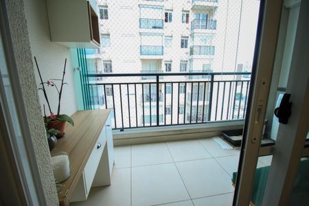 Varanda Sala  de apartamento à venda com 1 quarto, 42m² em Brás, São Paulo