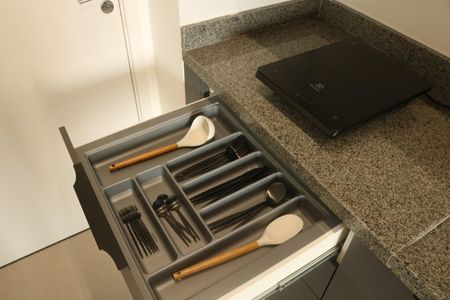 Studio à venda com 26m², 1 quarto e sem vagaCozinha