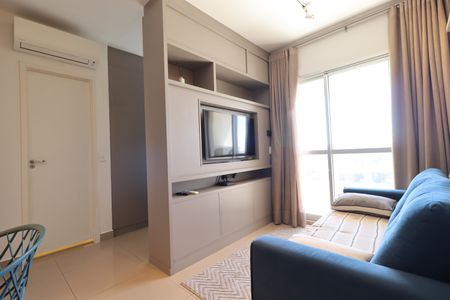 Sala de apartamento para alugar com 1 quarto, 37m² em Ribeirânia, Ribeirão Preto