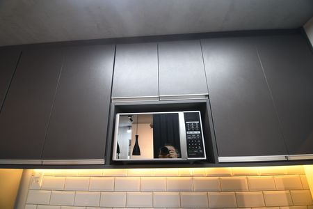 Cozinha de apartamento para alugar com 1 quarto, 40m² em Cambuí, Campinas