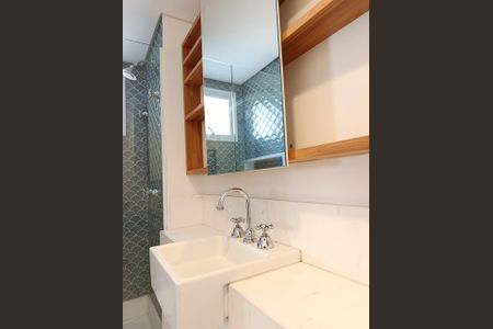 Apartamento para alugar com 60m², 1 quarto e 2 vagasBanheiro da Suíte