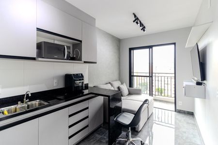 Sala/Cozinha de apartamento à venda com 1 quarto, 29m² em Campos Elíseos, São Paulo