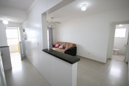 Sala de apartamento para alugar com 1 quarto, 59m² em Maracanã, Praia Grande