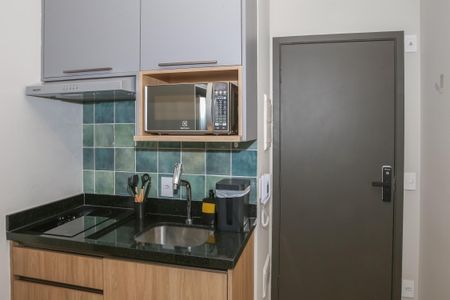 Cozinha de kitnet/studio à venda com 1 quarto, 30m² em Perdizes, São Paulo