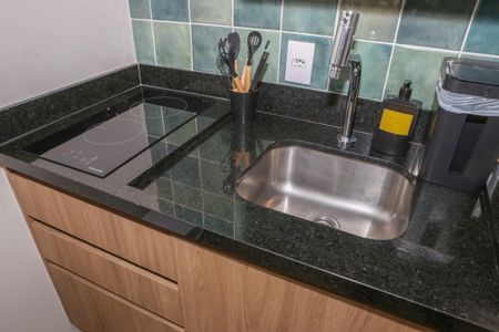 Cozinha de kitnet/studio à venda com 1 quarto, 30m² em Perdizes, São Paulo