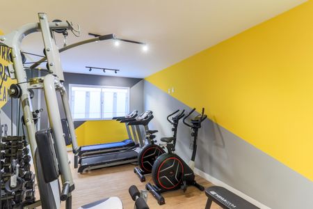 Studio à venda com 27m², 1 quarto e sem vaga Studio à venda com 27m², 1 quarto e sem vagaÁrea comum - Academia