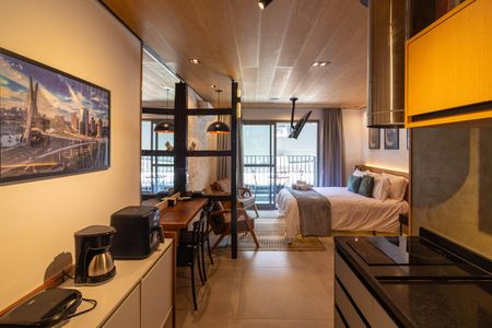 Studio de kitnet/studio para alugar com 1 quarto, 30m² em Indianópolis, São Paulo