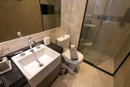Studio para alugar com 30m², 1 quarto e sem vaga Studio para alugar com 30m², 1 quarto e sem vagaBanheiro Social