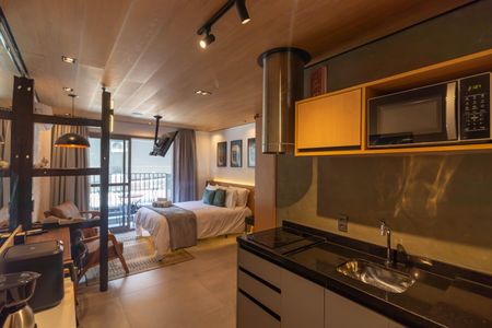 Studio de kitnet/studio para alugar com 1 quarto, 30m² em Indianópolis, São Paulo