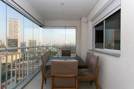 Varanda da Sala de apartamento à venda com 2 quartos, 74m² em Tatuapé, São Paulo