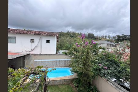 Suíte - Varanda - Vista de casa de condomínio à venda com 4 quartos, 315m² em Vargem Grande, Rio de Janeiro