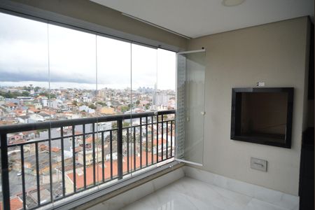 Varanda da Sala de apartamento à venda com 3 quartos, 85m² em Vila Curuçá, Santo André