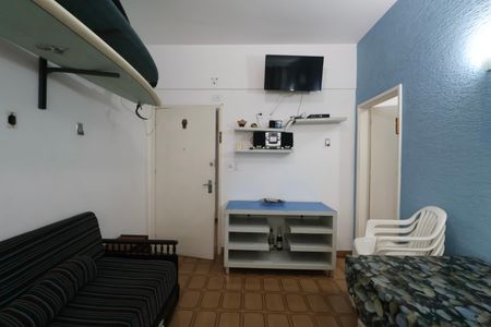 Sala de apartamento para alugar com 1 quarto, 45m² em Centro, Guarujá