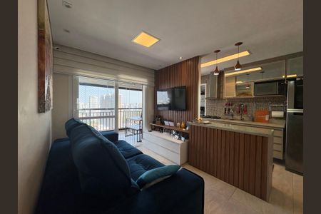 Sala de apartamento à venda com 3 quartos, 89m² em Campestre, Santo André