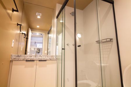 Studio para alugar com 26m², 1 quarto e sem vaga Studio para alugar com 26m², 1 quarto e sem vagaBanheiro