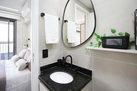 Studio para alugar com 21m², 1 quarto e sem vaga Studio para alugar com 21m², 1 quarto e sem vagaBanheiro