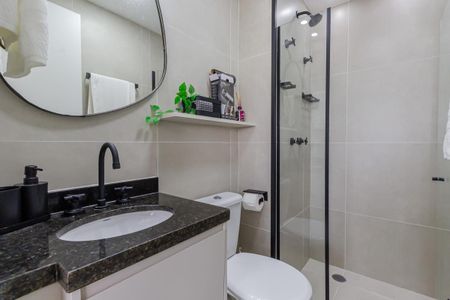 Studio para alugar com 21m², 1 quarto e sem vaga Studio para alugar com 21m², 1 quarto e sem vagaBanheiro Social