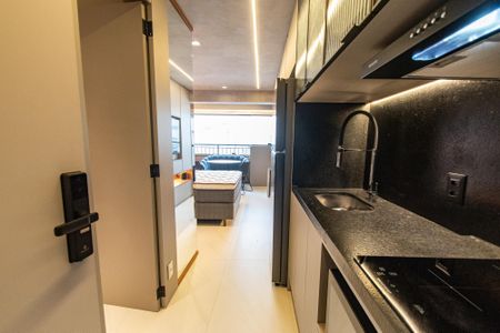 Studio à venda com 26m², 1 quarto e sem vagaCozinha