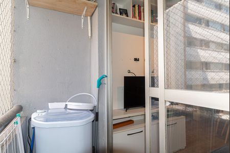 Varanda da Sala de apartamento à venda com 1 quarto, 30m² em Bela Vista, São Paulo