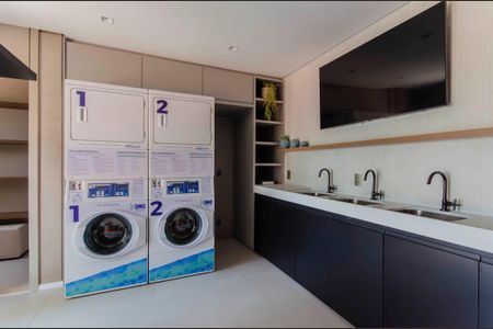 Studio para alugar com 25m², 1 quarto e sem vaga Studio para alugar com 25m², 1 quarto e sem vagaÁrea comum - Lavanderia