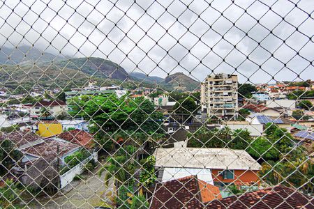 Sacada vista  de apartamento à venda com 3 quartos, 83m² em Freguesia (jacarepaguá), Rio de Janeiro