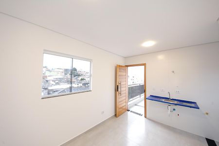 Sala/Cozinha de apartamento à venda com 1 quarto, 34m² em Vila Bela, São Paulo