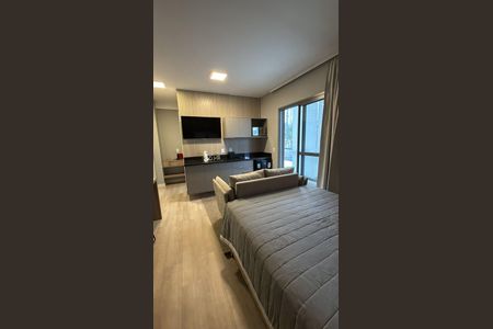 Sala de apartamento à venda com 1 quarto, 25m² em Indianópolis, São Paulo