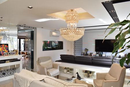 Sala de Estar de casa de condomínio para alugar com 4 quartos, 319m² em Santa Cândida, Curitiba