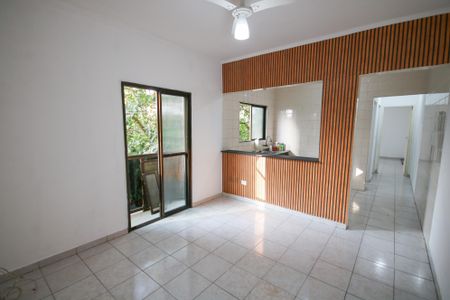 Sala de apartamento para alugar com 1 quarto, 47m² em Aviação, Praia Grande