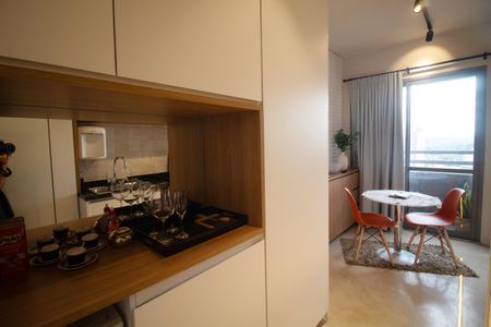 Studio à venda com 28m², 1 quarto e sem vagaCozinha