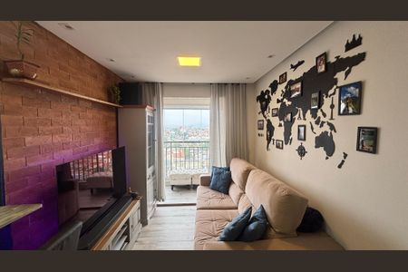 Sala de apartamento à venda com 2 quartos, 54m² em Vila Eldizia, Santo André