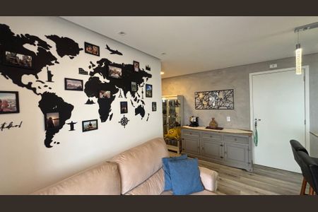 Sala de apartamento à venda com 2 quartos, 54m² em Vila Eldizia, Santo André