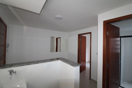 Sala / Cozinha de apartamento para alugar com 1 quarto, 23m² em Vila Nivi, São Paulo