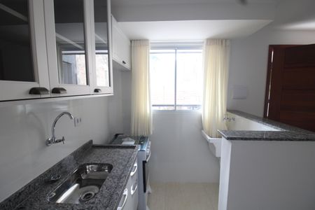 Sala/Cozinha  de apartamento para alugar com 1 quarto, 23m² em Vila Nivi, São Paulo